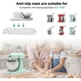 thumbnail image 2 of Silicone Mixer Sliding Mat for KitchenAid Stand Mixer with 3 Attachment Storage Slots, Mixer Mover Slider Mat, Roll Up Non-Slip Countertop Protector for 4.5-5 Quart Tilt-Head Mixers (White), 2 of 7