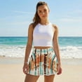thumbnail image 4 of SEANATIVE Women Athletic Skort with Built-in Shorts Pockets Pleated Tennis Skirts Lightweight Stretchy Breathable Golf Pickleball Workout Active Skort, XL, Tie-dye Brown Beige, 4 of 7