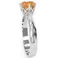 thumbnail image 5 of Crown Setting Citrine Engagement Ring In 14k White Gold, 5 of 6