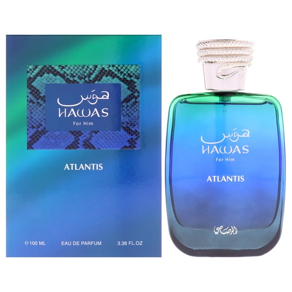 Hawas Collection - Atlantis by Rasasi for Men - 3.38 oz EDP Spray