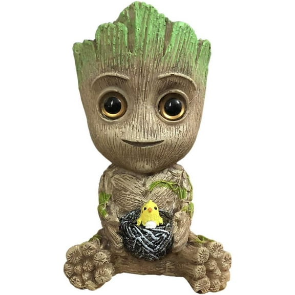 Aquarium Groot Air Bubbler Decorations - Oxygen Pump Resin Crafts for Aquarium Fish Tank Decor,with Air Bubbler Stone for Aquarium