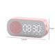 thumbnail image 1 of Reloj de superficie de espejo con altavoz multifuncional compatible con Bluetooth (rosa) Sywqhk Libre de BPA, 1 of 7