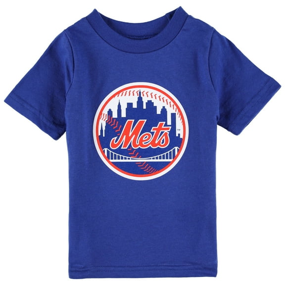 Infant Royal New York Mets Team Crew Primary Logo T-Shirt