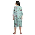 thumbnail image 4 of Moomaya Cotton Sleepwear For Ladies Printed Round Neck Button Placket Nightdress, 4 of 6