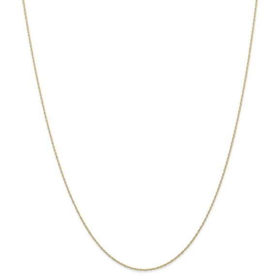 14K Yellow Gold .6 mm Carded Cable Rope Chain 20 Inch