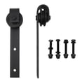 thumbnail image 1 of Door Sliding Hanging Rail Pulley, Solid Structure Barn Door Hardware Kit 1 Pair  For Study Bedroom, 1 of 7