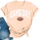thumbnail image 2 of Karight Football Shirts for Women Game Day T Shirts Football Outfits Funny Graphic Tee Casual Short Sleeve Tee Shirts, 2 of 4