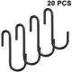 thumbnail image 1 of Perchas resistentes para uso en interiores y exteriores, para colgar de forma multiusos, con pulido suave y sin extremos afilados, solución de almacenamiento elegante, ganchos en forma de S de hierro, 1 of 5