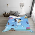 thumbnail image 3 of Lsque Bluey Print Flannel Throw Blanket, Ultra-soft Blanket for Bed, Couch, Car, Hypoallergenic Anti-pilling blanket-, 3 of 8