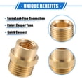 thumbnail image 3 of Conector de lavadora a presión Unique Bargains M14x1.5 a 14mm G1/2" adaptador de manguera masculino y femenino accesorios de latón, 3 of 7