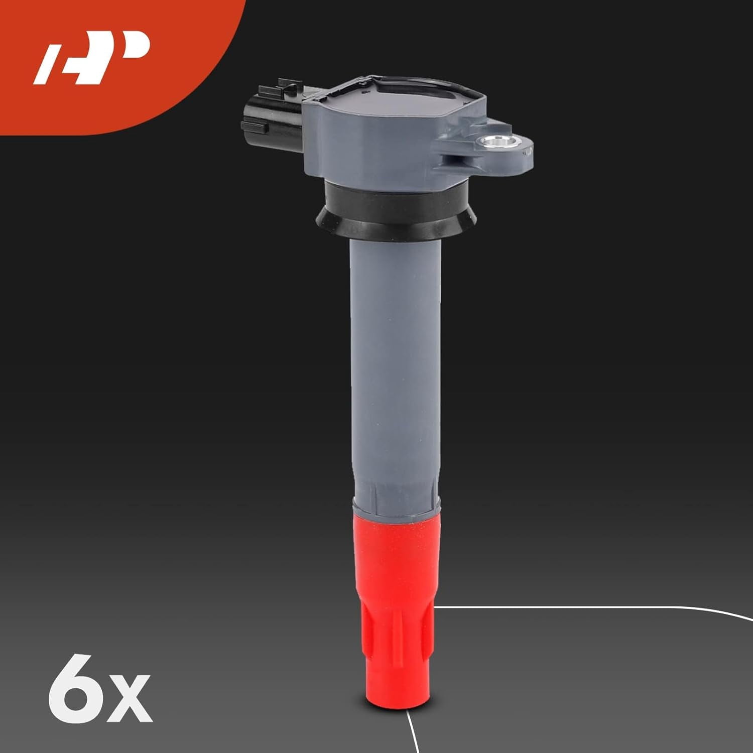 A-Premium Set of 6 Ignition Coil Pack and Iridium Spark Plugs Compatible with Mitsubishi Outlander 2007-2013 3.0L, Replace# 1832A025