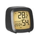 thumbnail image 3 of Reloj despertador digital con temperatura humedad escritorio (-Luz) blanco, 3 of 6