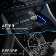 ESSGOO 2 in 1 Wireless CarPlay & Android Auto Adapter - 5.8GHz, Plug & Play, OTA Upgrade, Mini Model for 2016+ Wired - Compatible Cars with Seamless Dual - Platform Connectivity