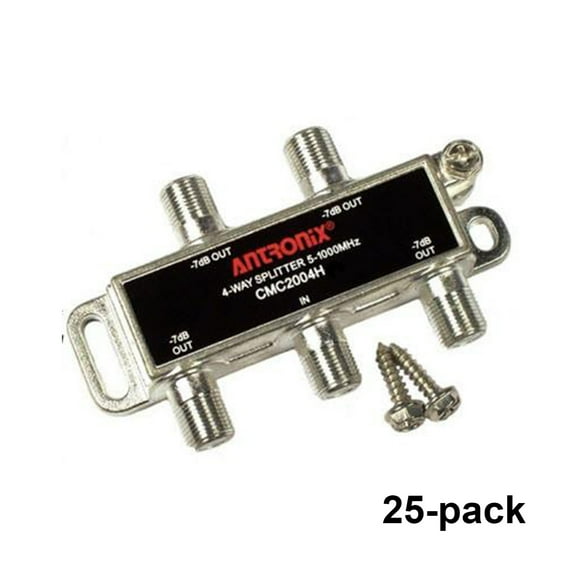 Caja de 25 Antronix CMC2004H de alto rendimiento divisor de cable coaxial de 4 vías 5-1002M