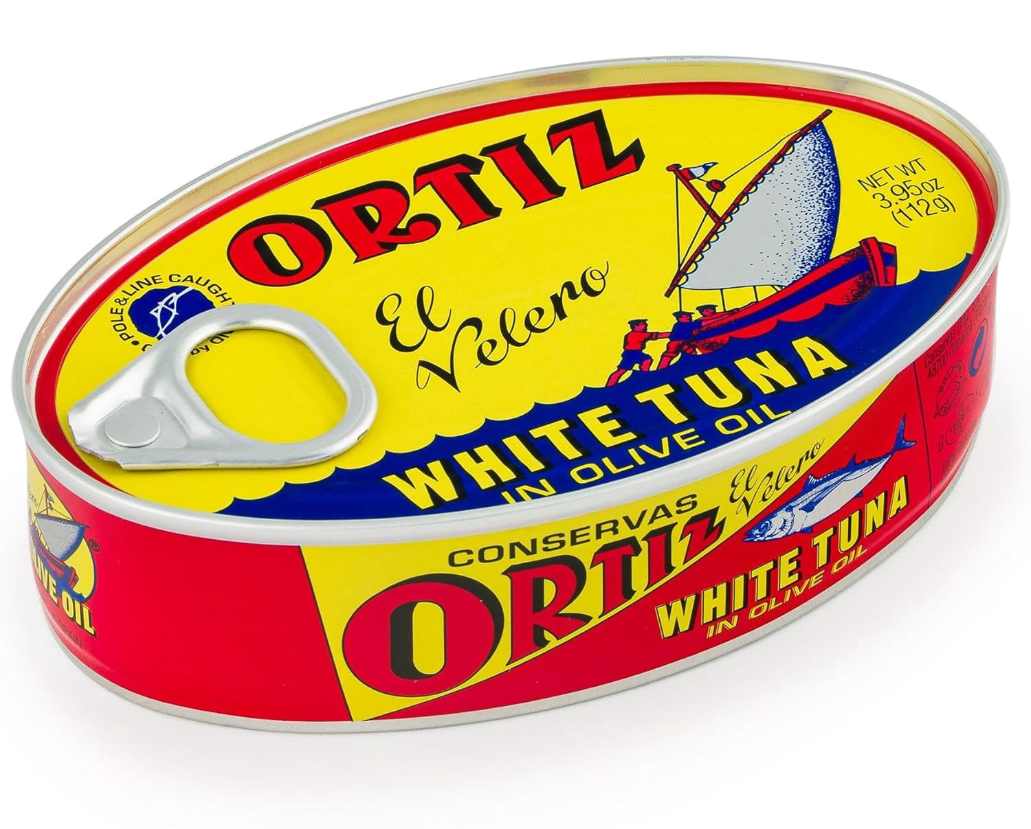 Ortiz White Tuna in Olive Oil, 3.95oz, 6 Pack