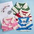 thumbnail image 5 of Pet Vest - Contrast Color Striped Dog T-Shirt - Soft Breathable - Summer Doggy Clothes, 5 of 8