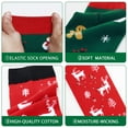 thumbnail image 4 of Funny Christmas Knee High Festival Socks for Women Teens Girls - Secret Santa Gifts Novelty Fun Crew Funky Cute Crazy Snowman Reindeer Gingerbread Xmas Holiday Socks Stocking Stuffers, 4 of 7