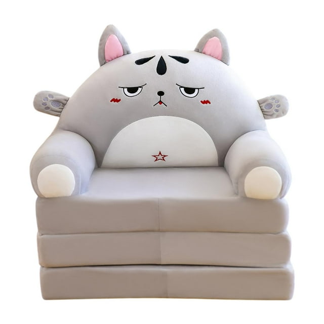 Sofá cama plegable con forma de animal, sillón cama multiusos para niños. Gato