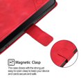 thumbnail image 5 of for Samsung Galaxy A32 5G Crossbody Wallet Case with Card Holder, Flip Folio Book Style Leather Shockproof Protective Phone Cover with Shoulder Strap/Lanyard for Samsung Galaxy A32 5G, Red, 5 of 9