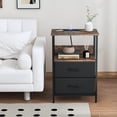 thumbnail image 2 of Mesa Auxiliar de 3 Niveles con Estante de Almacenamiento, Marron FurnitureR HONOURABLE VINTAGE, 2 of 8