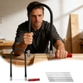 thumbnail image 2 of Scie à Fret en Forme de U de 260mm avec Poignée et Main Polyvalente en Acier Haute pour une Coupe Précise et Métal Réglable à 360° Inclut 8 Lames Durables, 2 of 6