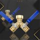 thumbnail image 4 of Garden Hose Splitter, Hose Y Splitter with Shutoff, Hose Splitter 2 Way Heavy Duty, Y-Valve 3/4 Inch GHT Threads, 4 of 5