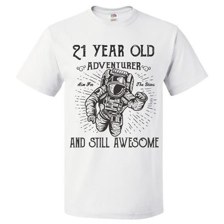 21st Birthday Gift For 21 Year Old Adventurer T Shirt