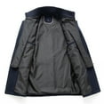 thumbnail image 3 of Men's Winter Coat Wool Winter Short Coat Medium Length Wool Coat Detachable Double Collar Short Winter Jacket For Business Leisure Outdoor Slim Fit Jacket, 3 of 6