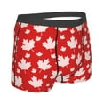 thumbnail image 3 of Fotbe Maple Leaves Men’s Total Support Pouch Boxer Briefs, X-Temp Cooling, Moisture-Wicking Underwear, Regular, Long-leg and Trunk-XX-Large, 3 of 9