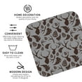 thumbnail image 3 of Honeii Brown Moose with Pinecones Print Leather Coaster Set of 4, Ideal for Safeguarding Your Furniture from Drinks Spills and Effortless Cleanup-Square, 3 of 6