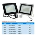 thumbnail image 6 of LED FloodLight PIR Motion Sensor LED Flood Light IP66 Waterproof Spotlight Wall Outdoor Lighting White Warm White ,Power Saving, 6 of 7