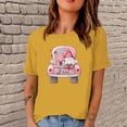 thumbnail image 1 of Meichang T-Shirts de la Saint-Valentin pour Femmes, T-Shirt Graphique Cœur d'Amour, Manches Courtes, Col Rond, Décontracté, Blouses, Joyeuse Saint-Valentin, 1 of 5