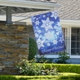 thumbnail image 3 of Northlight Sparkling Snowflakes "Merry Christmas" Outdoor House Flag - 28" x 40", 3 of 7