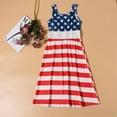 thumbnail image 6 of ZHUGeLI 4th of July Outfits for Women, Spring And Summer Clothes Independence Day Flag Mother And Daughter Casual Striped Dress Up to 50% off Clearance, 6 of 9