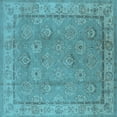 thumbnail image 1 of Ahgly Company Indoor Square Oriental Light Blue Traditional Area Rugs, 7' Square, 1 of 4