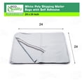 thumbnail image 3 of [100 Pack] 24x24 White Poly Shipping Bags - Mailer with Self Adhesive, Tear-Proof, Waterproof, Postal Large Mailing Bags, Envelopes, 2.5 mil, 3 of 8