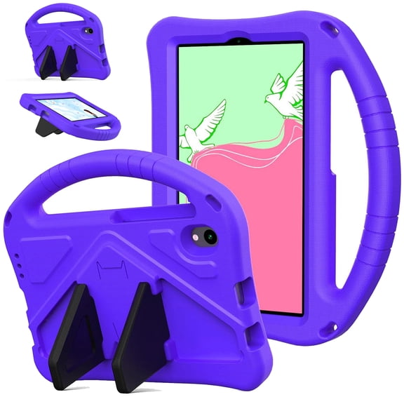 TECH CIRCLE for onn. 8.1-Inch Core Tablet 2026 Kids Case,Shockproof EVA Protective Case Handle Stand Cover for onn. 8.1-Inch Core Tablet 2026,Purple