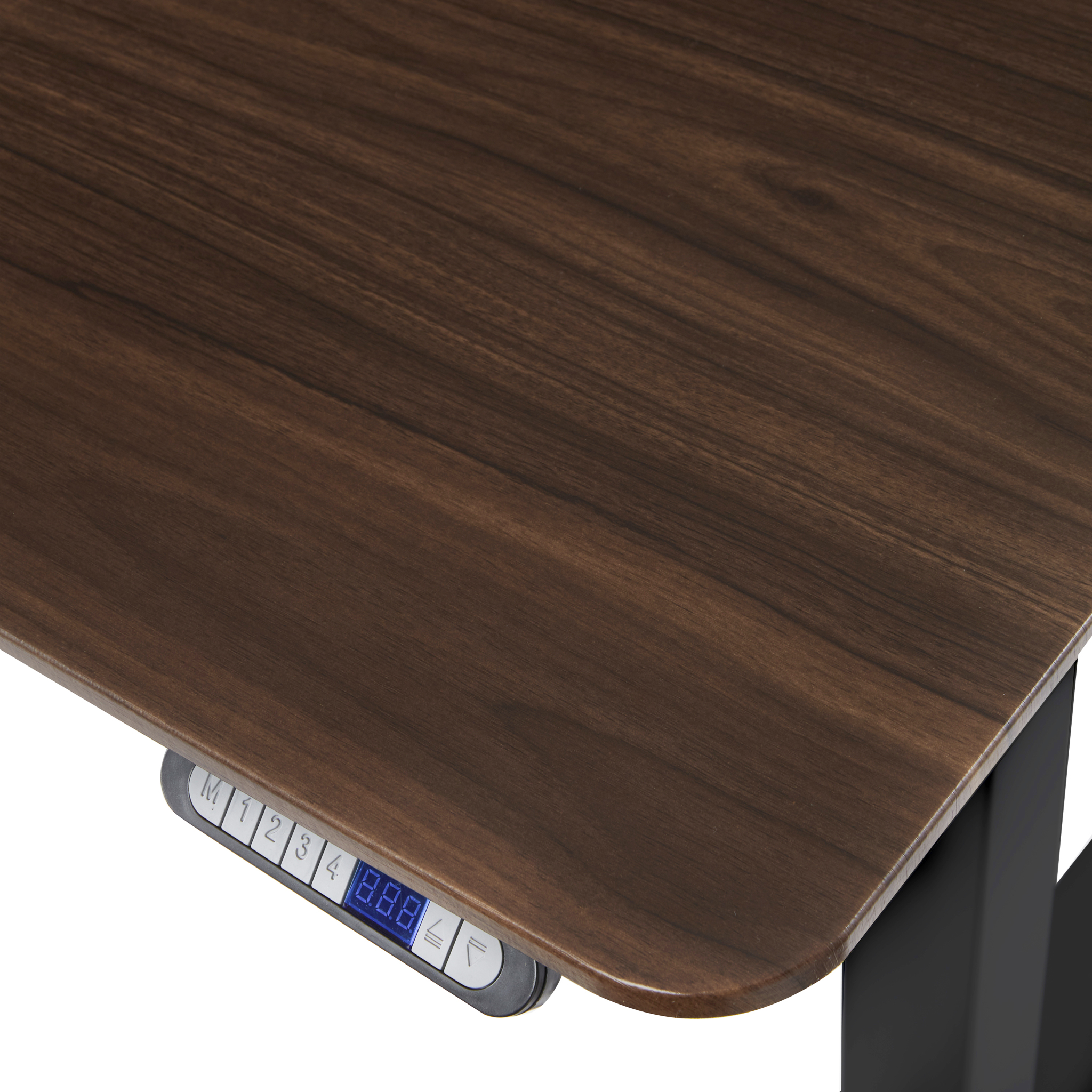 Seville Classics AIRLIFT S3 Electric Height-Adjustable Standing Desk with Ergo Table Top with Beveled Bottom Edges, 54" x 30"