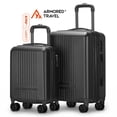 thumbnail image 1 of Maletas de viaje carry-on de mano cabina 10kg Rígida set de viaje 2 pack 20” + 16” ABS doble calibre con cierre expandible, llantas desmontables y candado seguridad TSA LOCK Armored Travel, 1 of 10