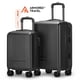 thumbnail image 1 of Maletas de viaje carry-on de mano cabina 10kg Rígida set de viaje 2 pack 20” + 16” ABS doble calibre con cierre expandible, llantas desmontables y candado seguridad TSA LOCK Armored Travel, 1 of 10