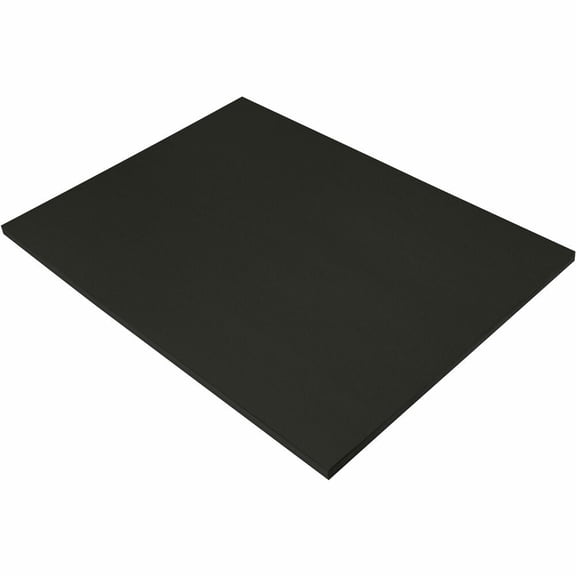 SunWorks, PAC6317, Construction Paper, 50 / Pack, Black