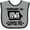 Heather and Black, variant on Inktastic Someone in Iowa Loves Me Souvenir Boys or Girls Baby Bib