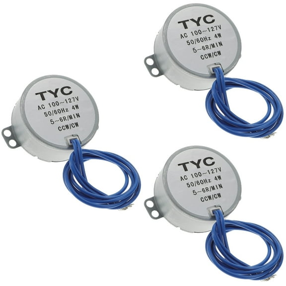 3 Pieces Small Rotating Motor Electric Fan Motors Simple Design Motor 6.5X4.8cm