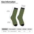 thumbnail image 2 of Disketp Yellow Floral Unisex Crew Socks Lightweight Breathable Ventilation Ankle Socks, Mid-calf socks for Daily, 2 of 6