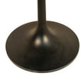 thumbnail image 3 of Contemporary Home Living Wooden Mango Top Dining Table with Tulip Base - 36" - Brown and Black, 3 of 5