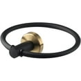 thumbnail image 2 of Black & Gold Towel Ring, Hand Towel Holder Wall Mounted Decorative Round Towel Hanger Heavy Duty Stainless Steel Bath Towel Bar for Bathroom, 2 of 5