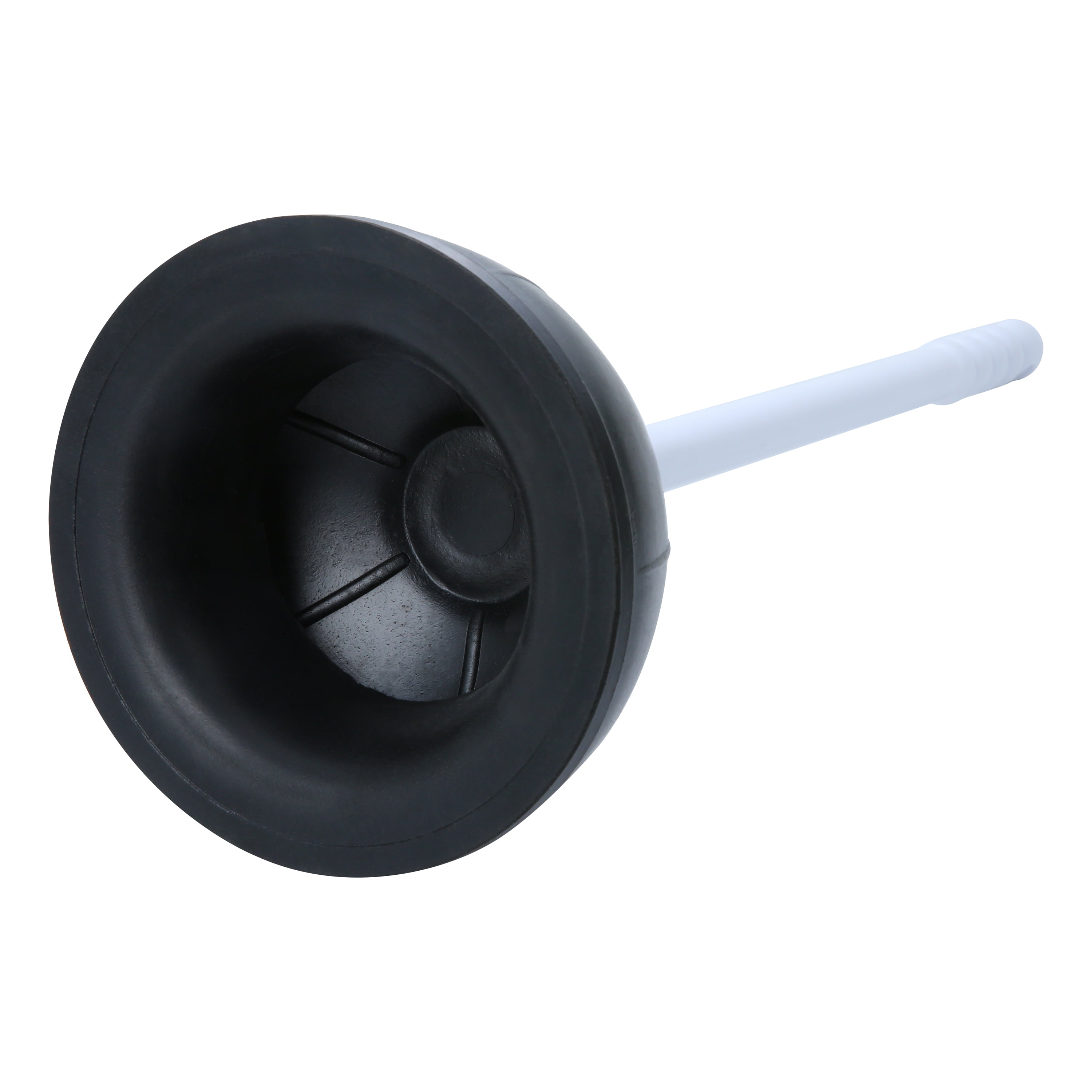 Mainstays Toilet Plunger, 18 in Plastic Handle, Rubber Cup, White