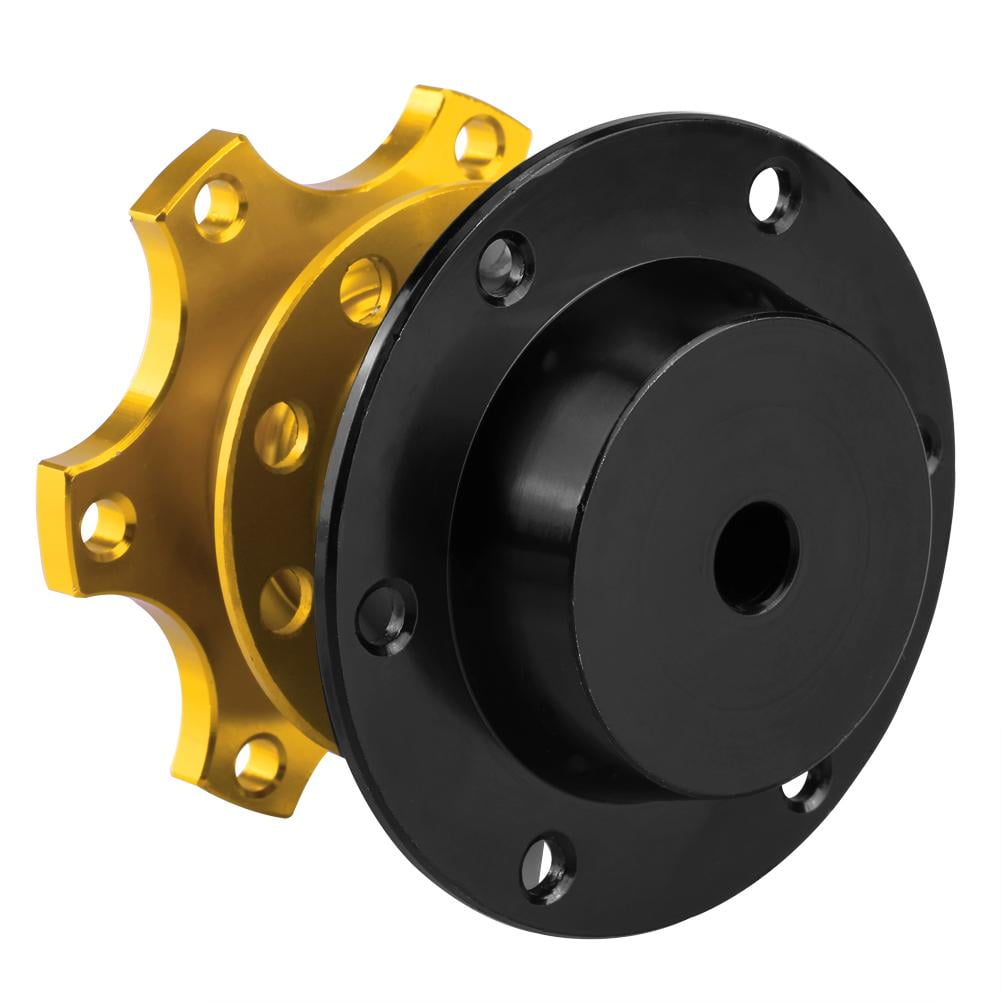 HERCHR Steering Wheel Hub Adapter, Wheel Hub Adapter Kit, Golden