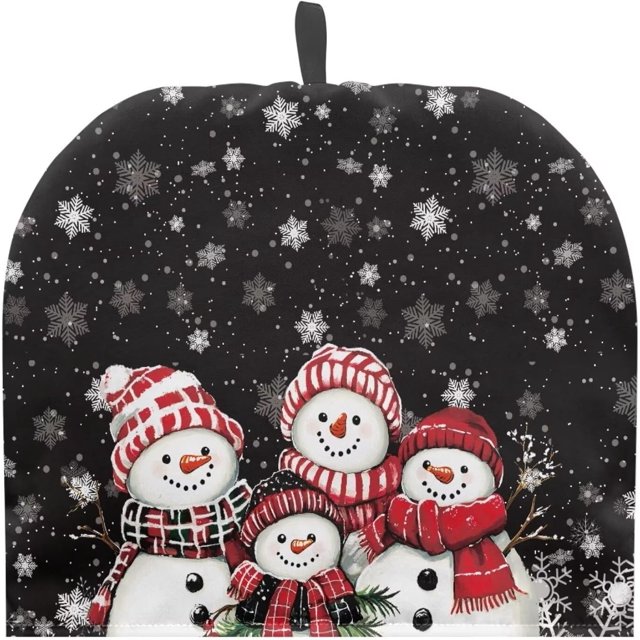 Retro Snowman Tea Pots Cosy Cotton Tea Cosy for Teapots Christmas Dust Cover Breakfast Insulation Lid Warmer Tea Cosy Kitchen Coffee Table Decorative Accessories
