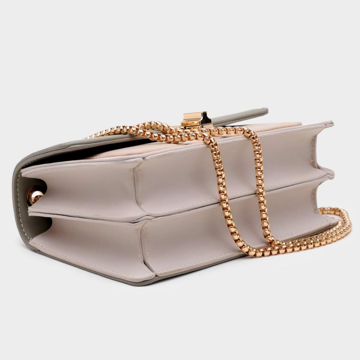 mirlewaiy Color-Block Crossbody Bags for Women Leather Cross Body Purses Cute Designer Handbags Shoulder Bag Medium Size